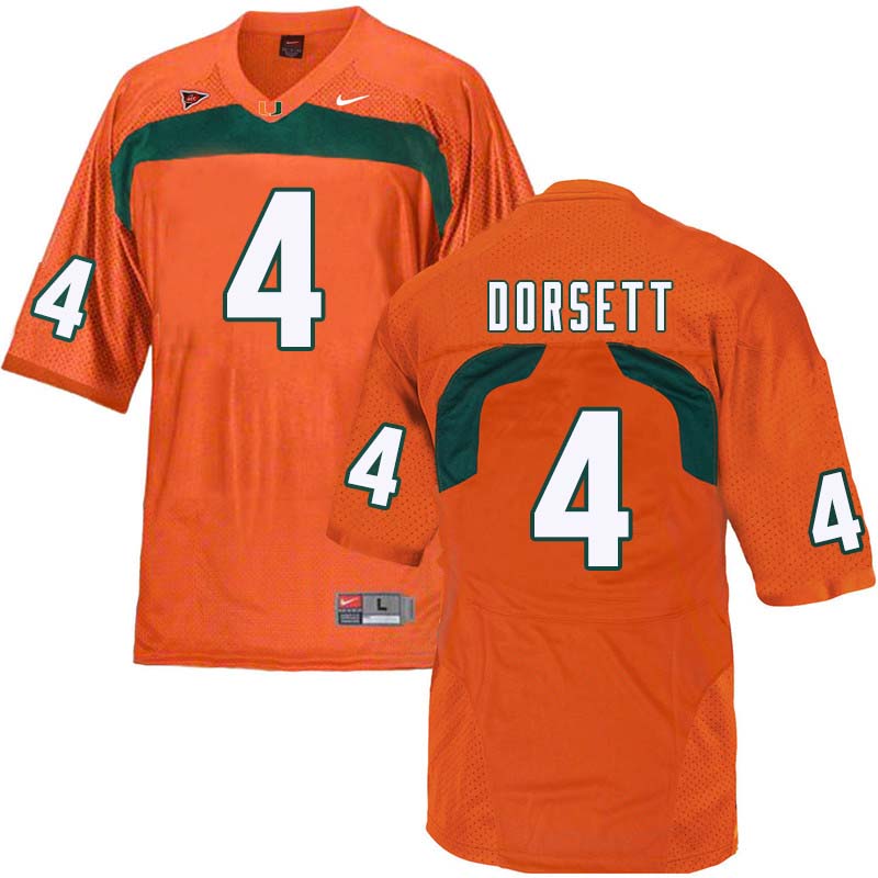 Nike Miami Hurricanes #4 Phillip Dorsett College Football Jerseys Sale-Orange - Click Image to Close